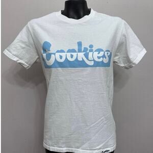 Berner‎ Cookies Clothing SF All City Logo 2 White/ Blue Tee T-Shirt Streetwear